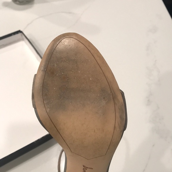 Sam Edelman Gray Suede Heels Size 8.5 - Picture 3 of 6